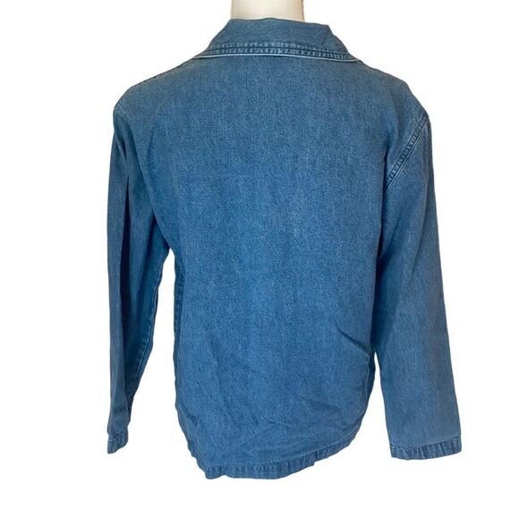 Bobbie Brooks Vintage Embroidered Denim Shirt Size Medium - Picture 3 of 7
